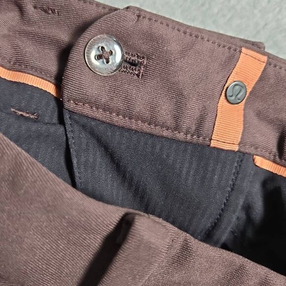 Lululemon ABC Classic 5-Pocket Pant Straight 43x32 Chino Maroon - Picture 11 of 12
